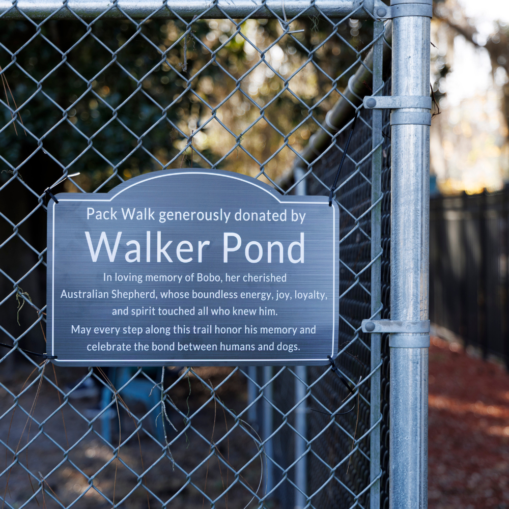 Walker Pond Dedication Plaque